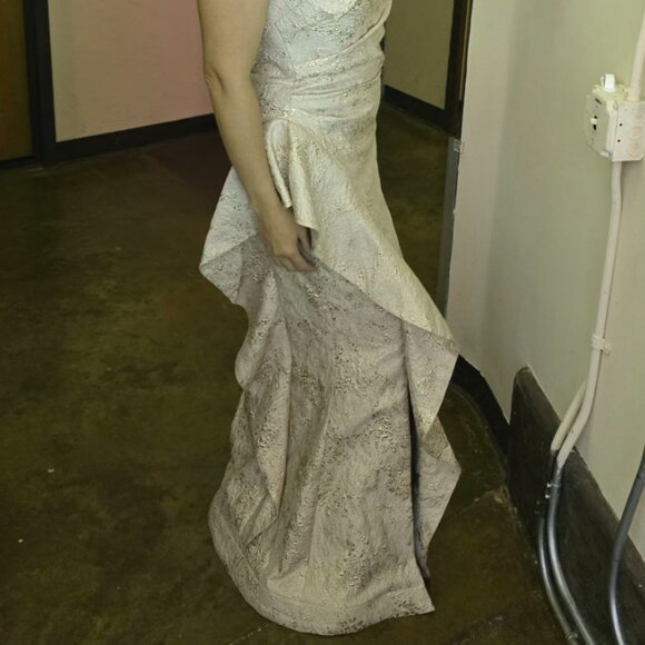 Teri Jon Gold Formal Gown size 10 - Picture 5 of 7